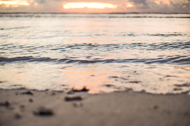 Low sun — photograph by Ibrahim Ifaaz, Maldives