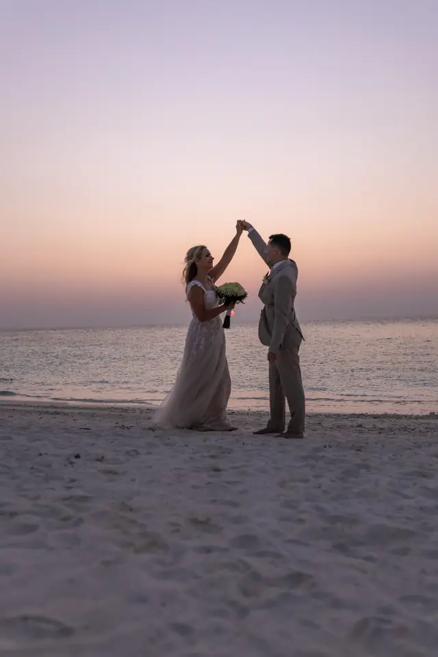 First dance on the sand — photograph by Ibrahim Ifaaz, Maldives